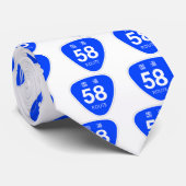 国道58号線ー国道標識 KRAWATTE (Gerollt)