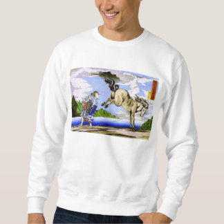 國 芳 Woman & Horse Kuniyoshi Sweatshirt