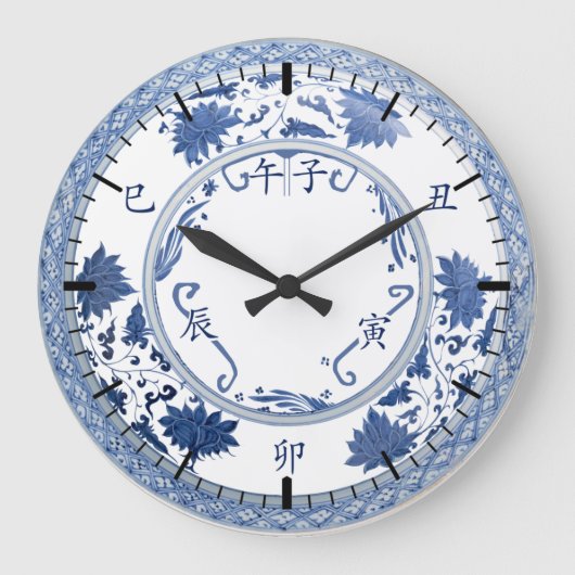 地支钟上午 traditioneller Chinese Di Zhi Clock (Morgen) Große Wanduhr (Vorderseite)