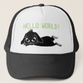 垂れ耳黒兎 TRUCKERKAPPE (Vorderseite)