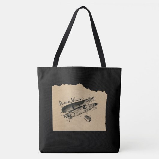 墨絵_そら豆 TASCHE (Vorderseite)