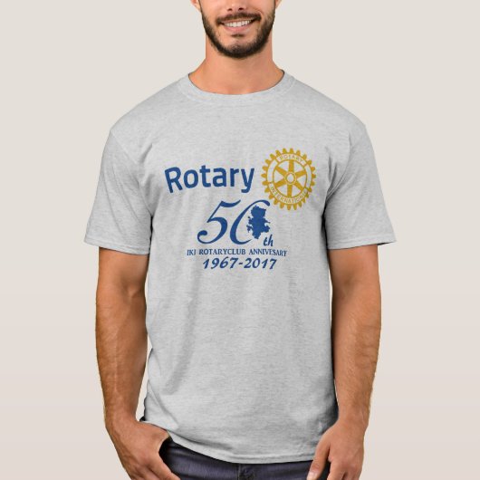 壱岐ロータリー50周年記念ロゴTシャツ T-Shirt (Vorderseite)