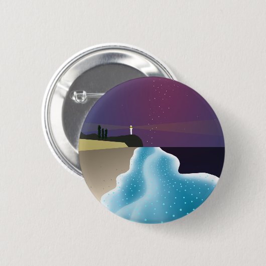 夜光虫 (エメラルドグリーンバージョン) BUTTON (Vorne & Hinten)