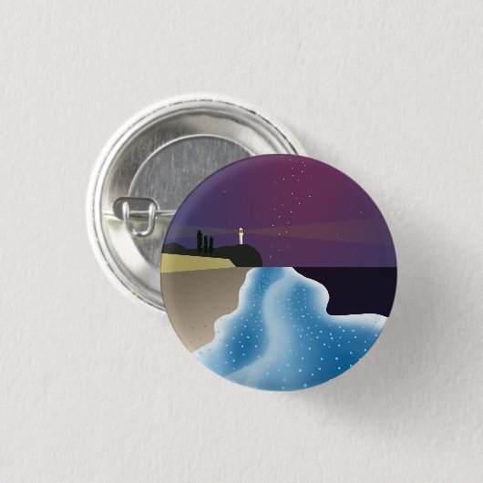 夜光虫 (ブルーバージョン) BUTTON (Vorne & Hinten)