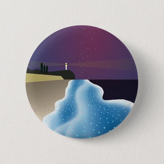 夜光虫 (ブルーバージョン) BUTTON (Vorderseite)