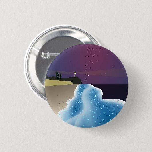 夜光虫 (ブルーバージョン) BUTTON (Vorne & Hinten)