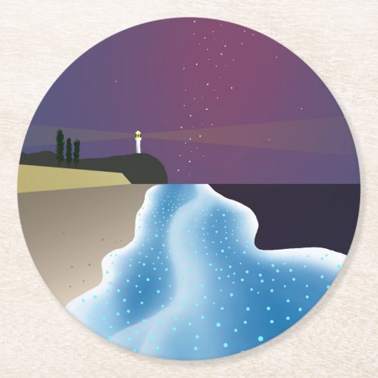 夜光虫 (ブルーバージョン) RUNDER PAPPUNTERSETZER (Vorderseite)