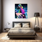 夜景JKアートパネル｜寿司娘 Art Paneel GenerativeAI Leinwanddruck