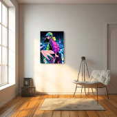 夜景JKアートパネル｜寿司娘 Art Paneel GenerativeAI Leinwanddruck