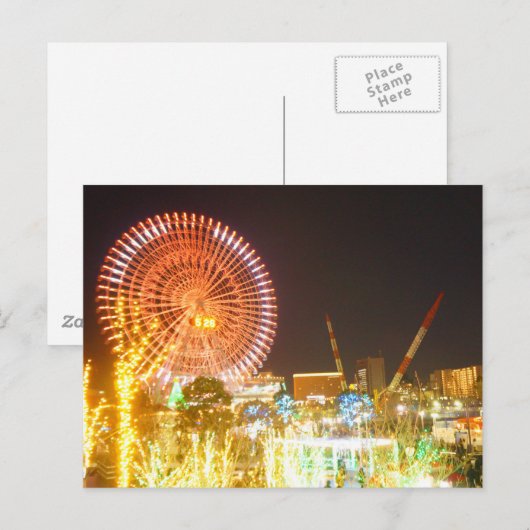 夜 景 POSTKARTE (Vorne/Hinten)