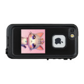夢見る王冠と紫の瞳 LifeProof iPhone HÜLLE (Rückseite (Horizontal))