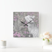 夢 の 中 の 子 猫 た ち QUADRATISCHE WANDUHR (Zuhause)
