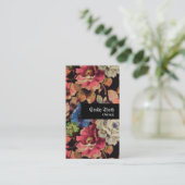 大人っぽいデザインのお花の VISITENKARTE (Stehend Vorderseite)