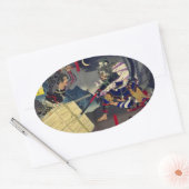 大坂軍記之内 半田寺山敗将日本号鎗傷 OVALER AUFKLEBER (Umschlag)