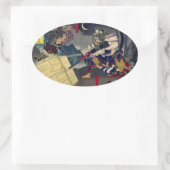 大坂軍記之内 半田寺山敗将日本号鎗傷 OVALER AUFKLEBER (Tasche)