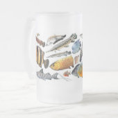 大型熱帯魚のフロストグラスマグカップ MATTGLAS BIERGLAS (Vorderseite Links)
