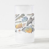 大型熱帯魚のフロストグラスマグカップ MATTGLAS BIERGLAS (Mittel)