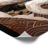 【大】幸運の白蛇/Lucky white snake Poster (Ecke)