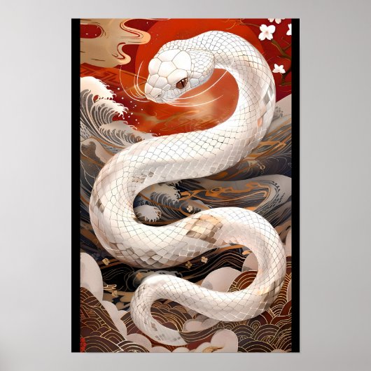 【大】幸運の白蛇/Lucky white snake Poster (Vorne)