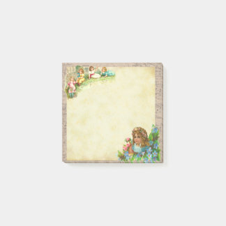 天使と少女の付せんメモ POST-IT KLEBEZETTEL