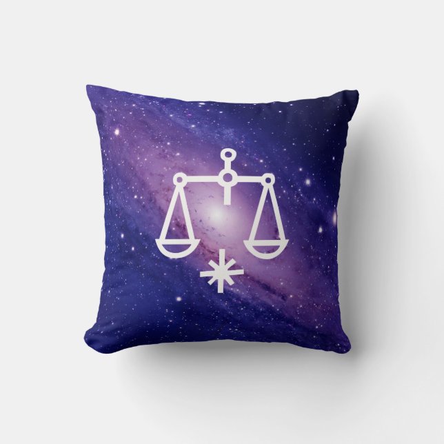 天秤座、 Waage, Konstellation (Tierkreis) Kissen (Vorderseite)
