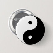 太極拳 陰陽マーク 太極マーク 定番 タオ BUTTON (Vorne & Hinten)