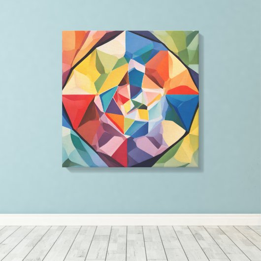 太陽の光のプリズムを表現した抽象画 LEINWANDDRUCK (Insitu (Holzboden))