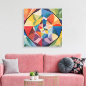 太陽の光のプリズムを表現した抽象画 LEINWANDDRUCK (Insitu (Wohnzimmer))