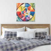 太陽の光のプリズムを表現した抽象画 LEINWANDDRUCK (Insitu (Schlafzimmer))