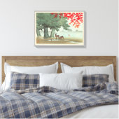奈 公 園 鹿, Hirsch, Hasui Kawase, 良 Leinwanddruck (Insitu (Schlafzimmer))