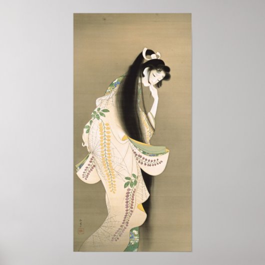 女 の 霊, 上 松 幽 Lady Ghost, Uemura Shōen, Japan Art A Poster (Vorne)
