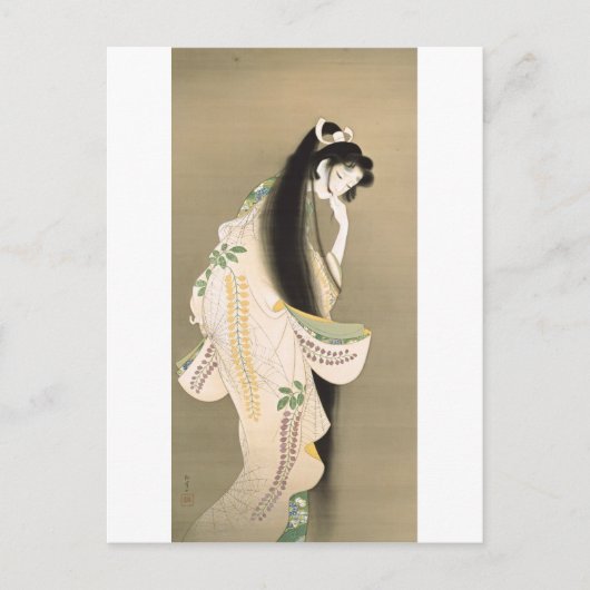 女 の 霊, 上 松 幽 Lady Ghost, Uemura Shōen, Japan Art A Postkarte (Vorderseite)