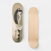 女 の 霊, 上 松 幽 Lady Ghost, Uemura Shōen, Japan Art A Skateboard (Vorderseite)