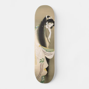 女 の 霊, 上 松 幽 Lady Ghost, Uemura Shōen, Japan Art A Skateboard