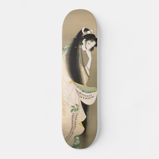 女 の 霊, 上 松 幽 Lady Ghost, Uemura Shōen, Japan Art A Skateboard (Vorderseite)