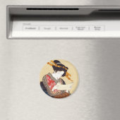 女, 国 貞 Frau, Kunisada, Ukiyo-e Magnet (In Situ (Geschirrspüler))
