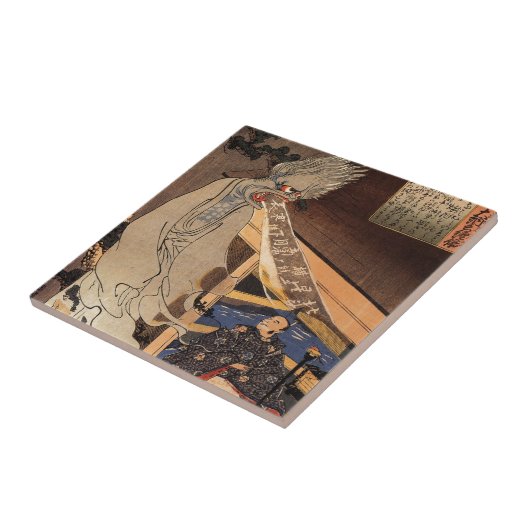 妖怪, 国芳 japanischer Zombie, Kuniyoshi, Ukiyo-e Fliese (Seite)