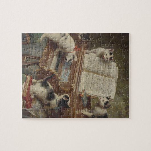 子猫とピアノ PUZZLE (Horizontal)