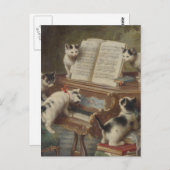 子 猫 と ピ ノ ア POSTKARTE (Vorne/Hinten)