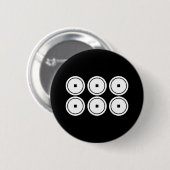 安 倍 六 文 銭 BUTTON (Vorne & Hinten)