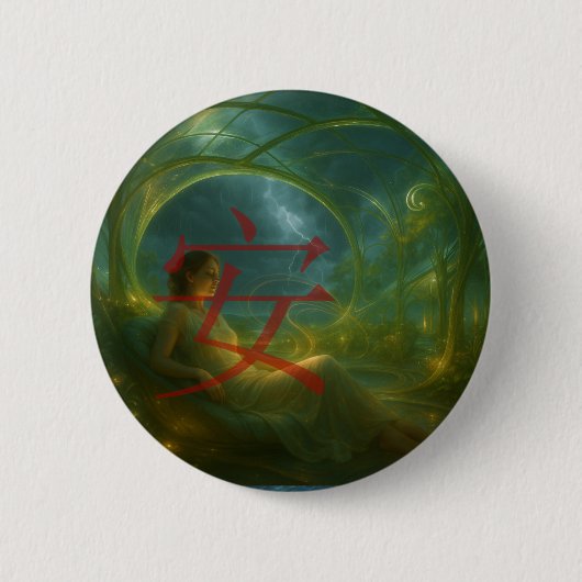 安 (Frieden) Button (Vorderseite)