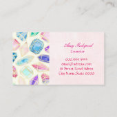 宝石のイラスト 横型 名刺 VISITENKARTE (Rückseite)