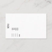 家 飯 専 科 お ち 持 帰 り VISITENKARTE (Rückseite)