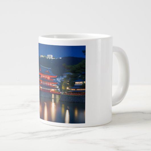 富士山と紅葉（ Mount Fuji and autumn leaves） Jumbo-Tasse (Vorderseite Rechts)