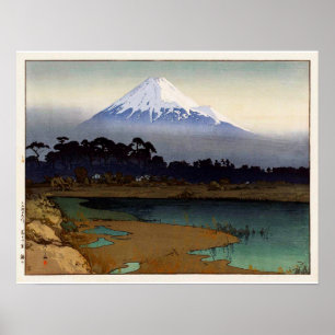 富 十 景 日, 10 Ansichten von Fuji, Sunrise, Yoshida Poster