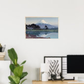 富 士 山 川, Fuji, Suzukawa, Yoshida, Woodcut Poster (Heimbüro)