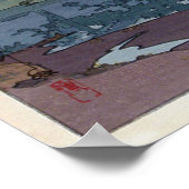 富 士 山 川, Fuji, Suzukawa, Yoshida, Woodcut Poster (Ecke)