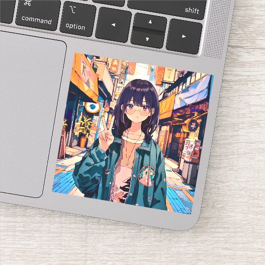 寿司娘アイコンシール seal｜GenerativeAI Aufkleber (Detail)