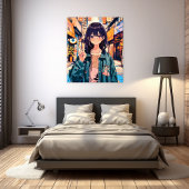 寿司娘アイコン アートパネル Art Panel|GenerativeAI Leinwanddruck