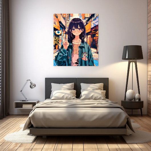 寿司娘アイコン アートパネル Art Panel｜GenerativeAI Leinwanddruck